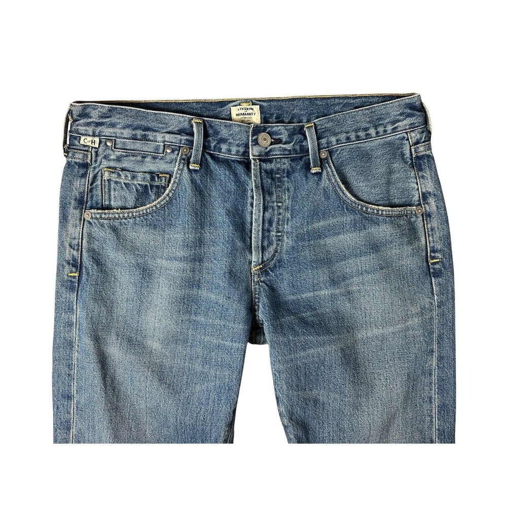Citizens of Humanity Vintage Premium Emerson Crop Petite Slim Boyfriend Jeans 28 - Picture 10 of 14